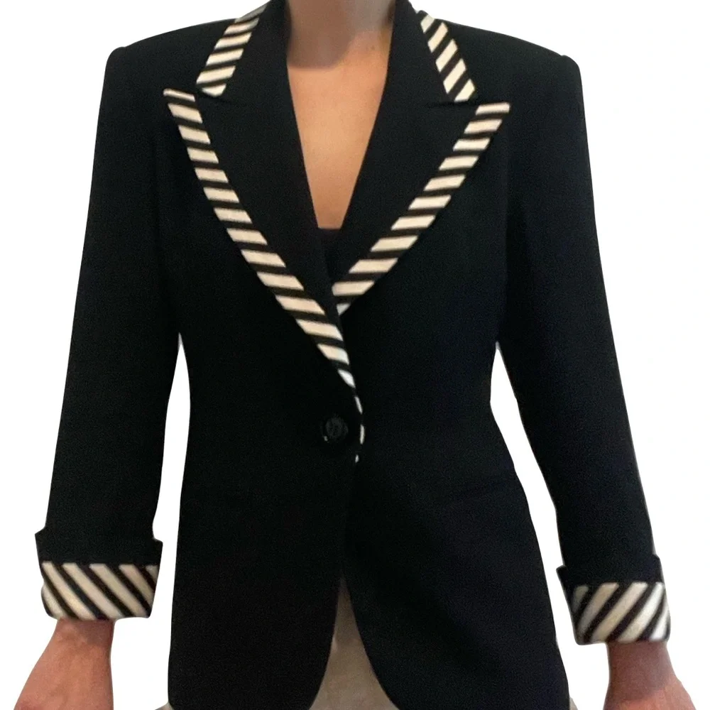 Vintage Christian Dior black 90s blazer